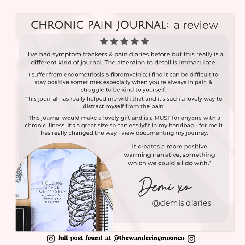 Fibromyalgia Symptom Tracker Journal Page, Chronic Pain and Illness (Digital Download) image 9