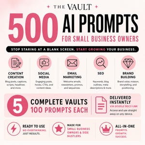 Small Business AI Marketing | Claude & ChatGPT Prompt Guide | Content Creation, Social Media Toolkit image 2