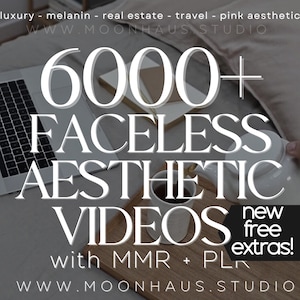 6000+ Aesthetic Faceless Video Reels + Story MRR & PLR resell | Affiliate Marketing, Email, Social Media mrr DFY Instagram Templates Digital