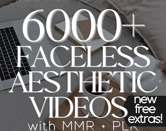6000+ Aesthetic Faceless Video Reels + Story MRR & PLR resell | Affiliate Marketing, Email, Social Media mrr DFY Instagram Templates Digital