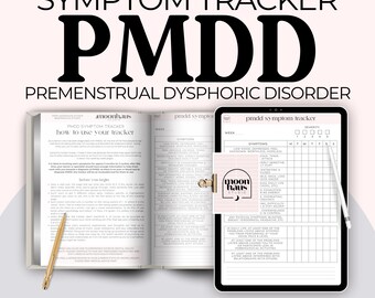 PMDD symptom tracker: digital & printable || women’s health, mental health PDF
