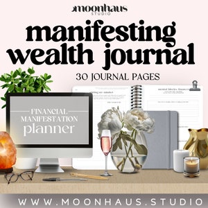 financial budget planner for money manifestation & attraction | small business prosperity | digital printable journal