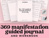 369 Manifestation Method Guided Journal | Printable Digital Manifesting Workbook | Affirmations, Vision Board