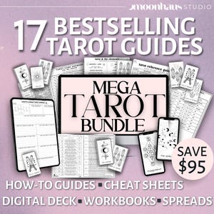 Mega Tarot Bundle: Cheat Sheets, Spreads, and Digital Deck (Digital Printables)