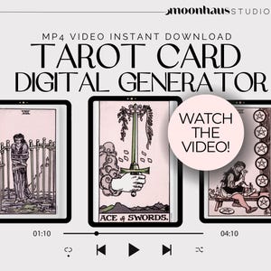 tarotkaartgenerator willekeurige kaart voor lezers, dagelijkse trekking, kies een kaart lezen en verspreiden, digitale tarot voor beginners, RWS 78-kaartspel leer tarot