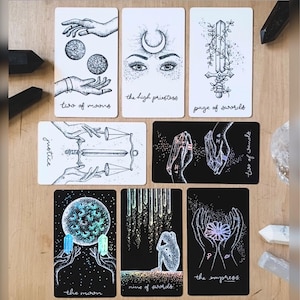 Indie Tarot Decks, Tarot Cards Deck: Tarot Deck With Guidebook, Tarot Deck Celestial Tarot Cards No AI, Tarot Oracle, Tarot Deck Holographic