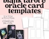 Blank Tarot Card Template Printable PDF | Oracle Affirmation Divination Deck Pages