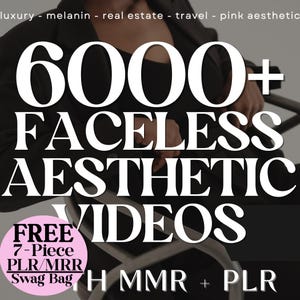 6000+ Canva Faceless Video Reels: Digital Templates with PLR/MRR