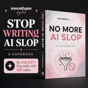 No More AI Slop System | AI Ebook Prompts Pack | Prompt Engineering Guide | Side Hustle Digital Product