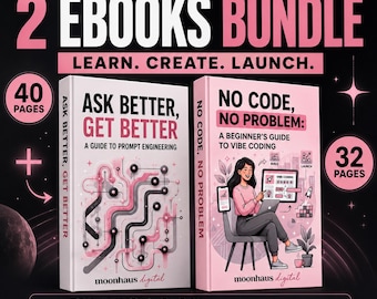 Vibe Coding and Prompt Engineering Ebook Bundle | AI Prompts | ChatGPT Claude Guide | Digital Download