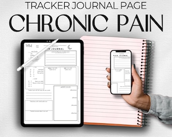 Chronic Pain Tracker: Printable Symptom Journal (PDF Download)