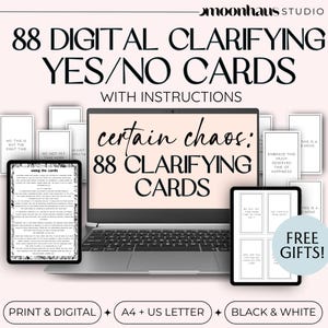 digital deck: clarification cards yes/no | digital tarot | tarot & oracle readings | printable oracle deck downloadable PDF