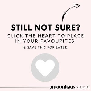 not sure? add this listing to your Etsy favourites if you’re unsure if you’d like to purchase just now.
