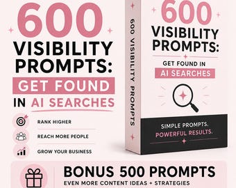AI Visibility Prompts | Get Found by ChatGPT + Claude | Prompt Pack for Small Business + Blogs