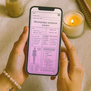 Fibromyalgia Symptom Tracker Journal Page, Chronic Pain and Illness (Digital Download) image 4