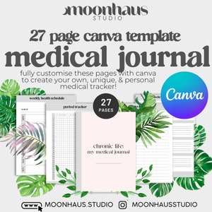 canva template: medical journal -  chronic pain & chronic illness