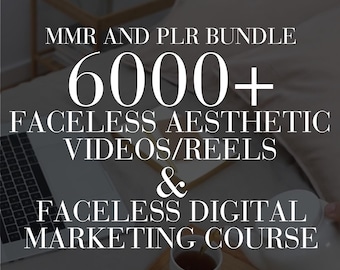 faceless videos, reels & stories with digital marketing course, MRR PLR | DFY Canva templates for instagram, social media, emails, affiliate