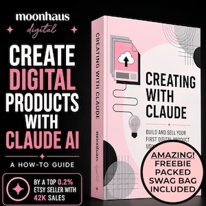 Digital Products Ebook | Sell on Etsy with Claude AI | Side Hustle Guide | Instant Download