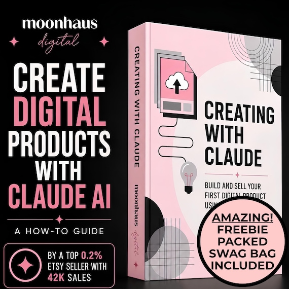 Digital Products Ebook | Sell on Etsy with Claude AI | Side Hustle Guide | Instant Download
