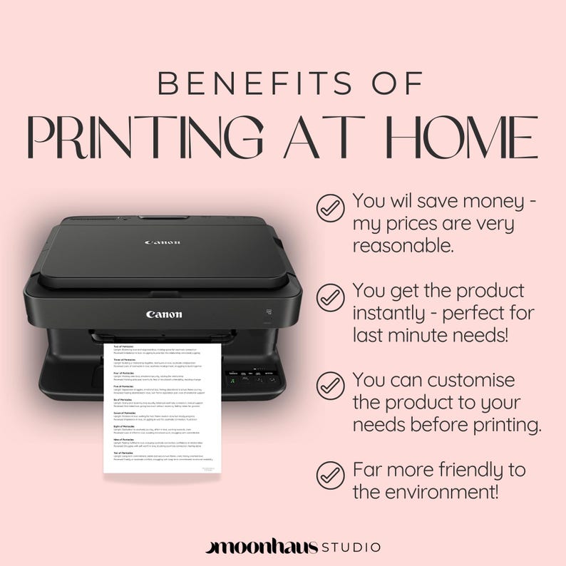 benefits of printing at home