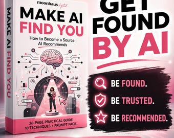Make AI Find You Ebook | AI Visibility | Digital Learning Guide | Blog & Small Business Online