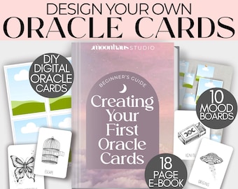 DIY Oracle Card Template: Editable Canva Tarot Deck Design (Digital Ebook Guide)