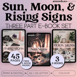 Sun Moon Rising Signs Printable Astrology Guide PDF