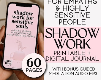 Shadow Work Journal for Empaths – Guided Prompts, Inner Child Healing (Digital PDF)