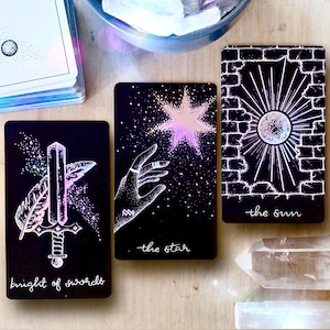 Midnight Sky Tarot Deck, Indie Tarot Cards with Guidebook