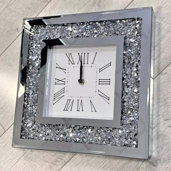 Square Wall Clock Etsy