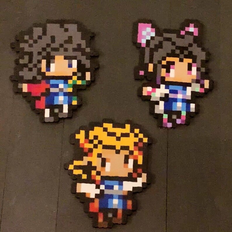 Demon Slayer Anime Pixel Art Perler Bead Etsy