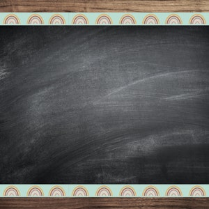 Classroom Bulletin Board Border Modern Boho Rainbow Pattern, Classroom ...