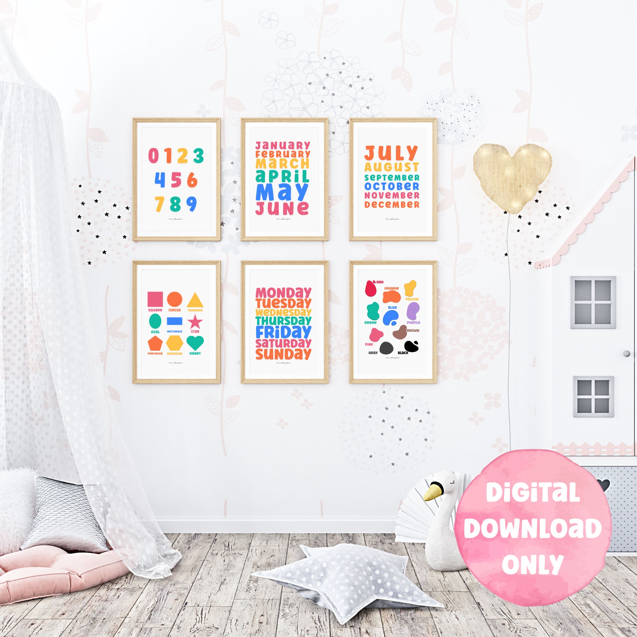 Printable Educational Posters for Babies, Kids &amp; Classrooms Shapes ...