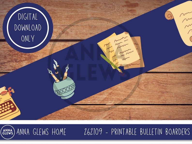 Classroom Bulletin Board Border Literature Pattern Classroom Etsy UK