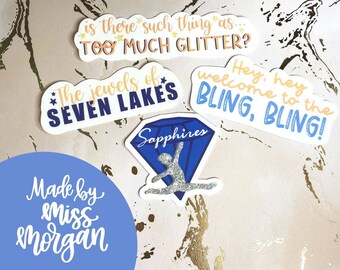 Jewels of Seven Lakes Sticker Pack- Seven Lakes Sapphires Dance Team