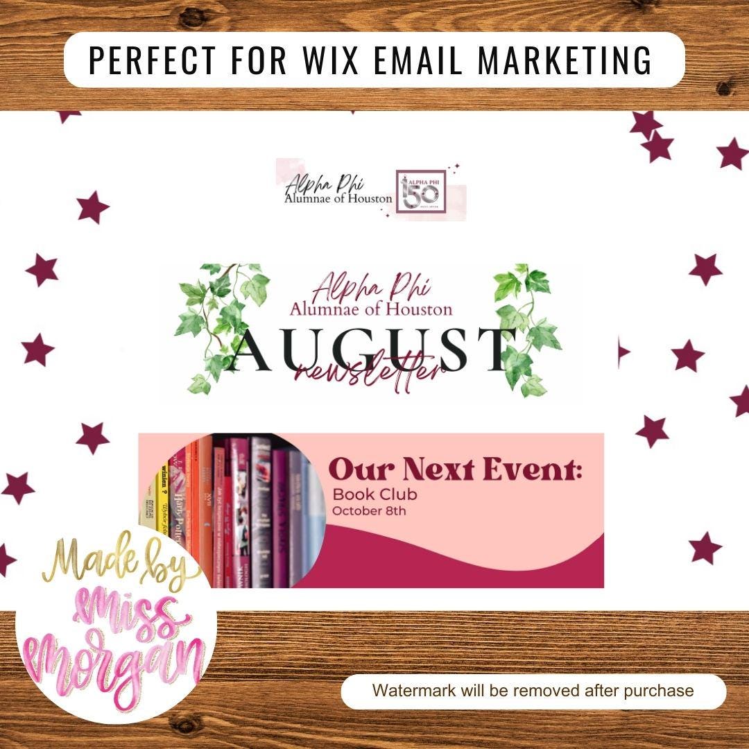 Newsletter Monthly Headers Editable Canva Template- Digital Download ...