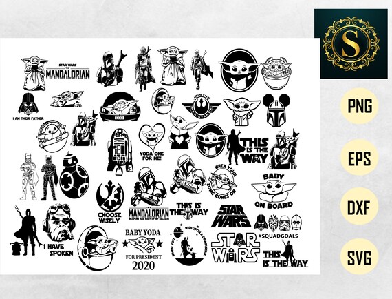 Download Star Wars Svg Bundle Baby Yoda Svg Mandalorian Svg Darth Etsy