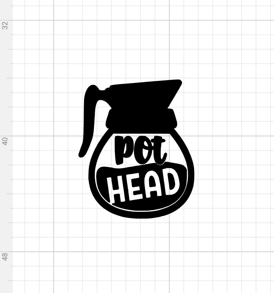 Pot Head coffee Vinyl Decal Etsy
