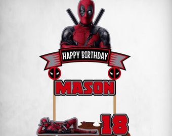 Deadpool Cake Topper Etsy Deadpool Cake Topper Etsy