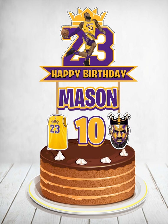 Lebron James Lebron James Cake Topper Lebron James Banner Etsy Lebron James Lebron James Cake Topper Lebron James Banner Etsy