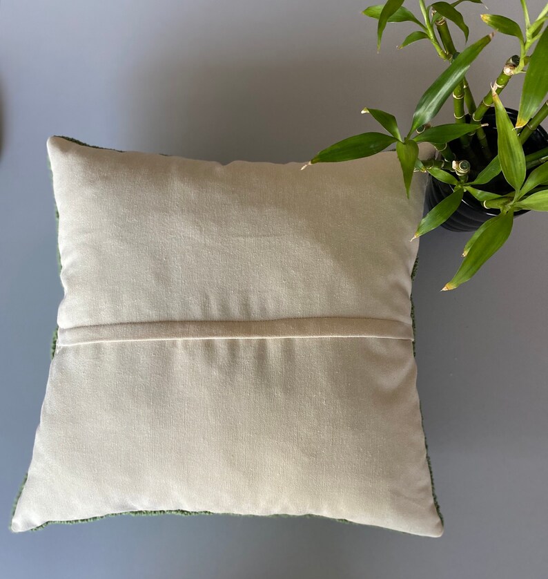 Handmade Punch Needle ' Tiger ' Pillow Cover Cushion Etsy