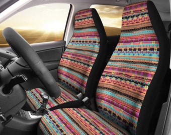 Azteken Boho Auto Sitzbezüge Kilim Tribal Auto Sitzbezug für