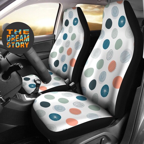 Abstract Retro Car Seat Cover For Vehicle Memphis Custom Etsy