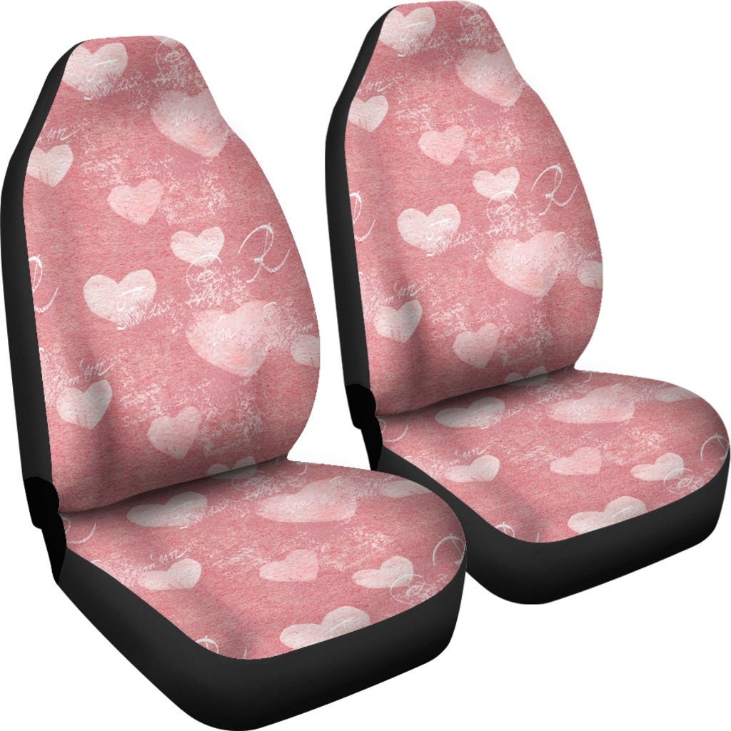 Herzen Boho Auto Sitzbezüge Love Auto Sitzbezug für Fahrzeug Pink Smile  Individuelle Sitzbezüge für Auto für Frauen Auto Sitzbezug Mädchen - .de