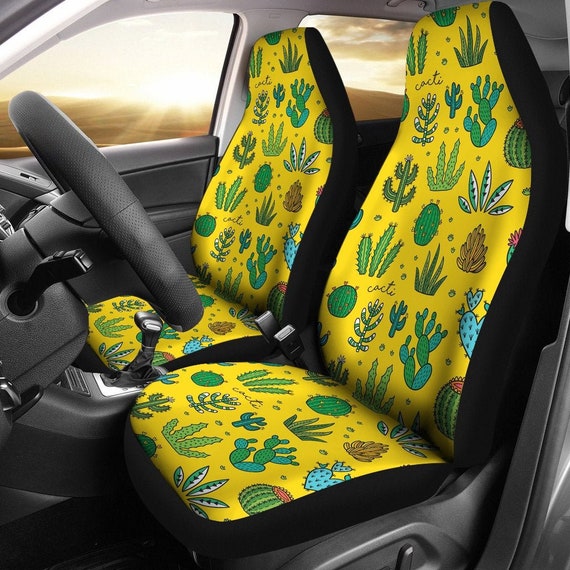 Niedliche Kaktus Boho Auto Sitzbezüge Wüstenauto Sitzbezug für
