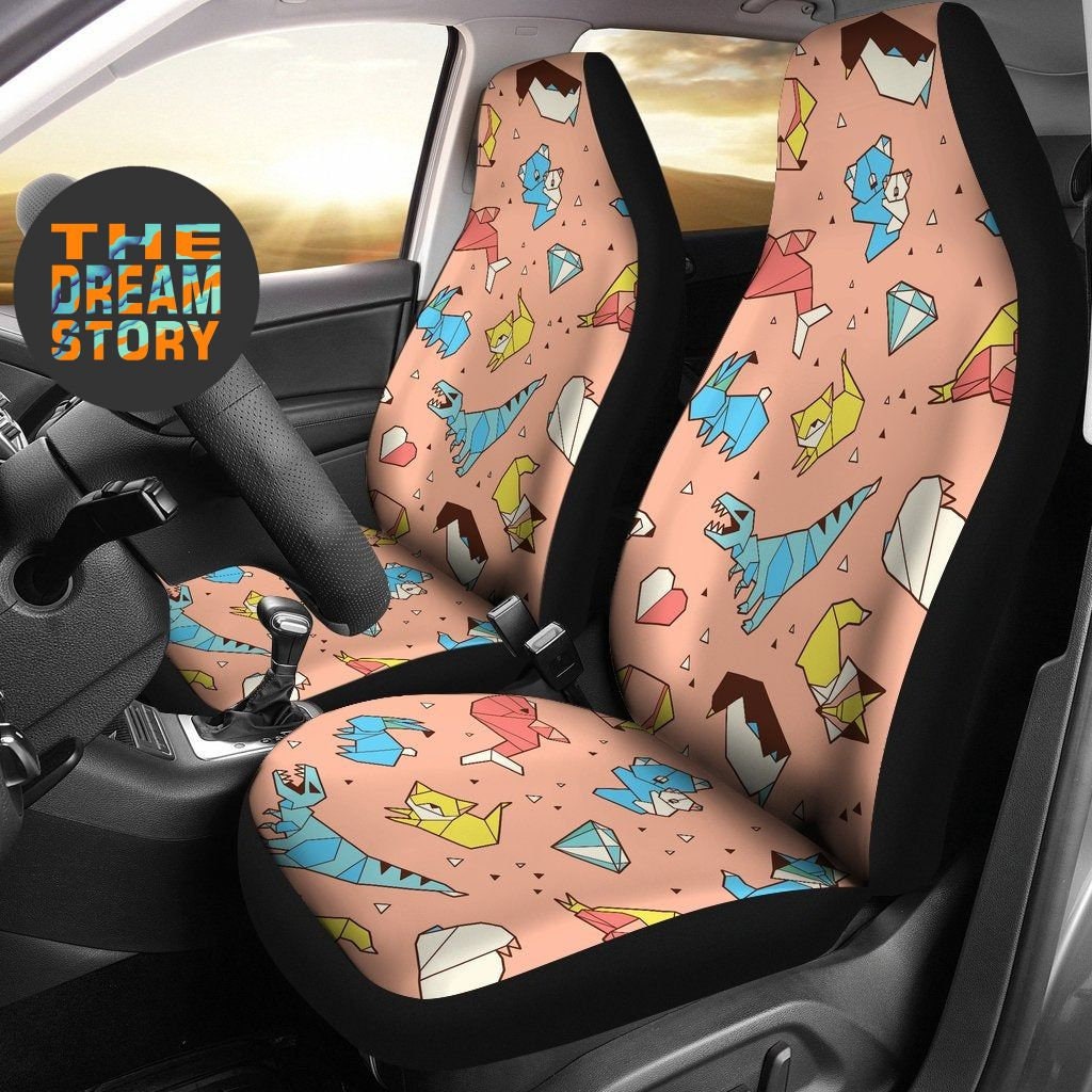 Funky Origami Car Seat Covers For Vehicle Trippy Seat Covers Etsy