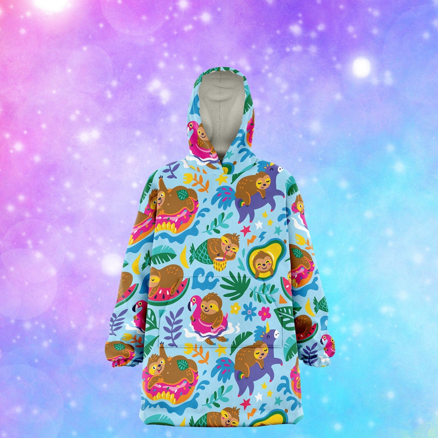Sloth Oversized Hoodie Pastel Hoodie 