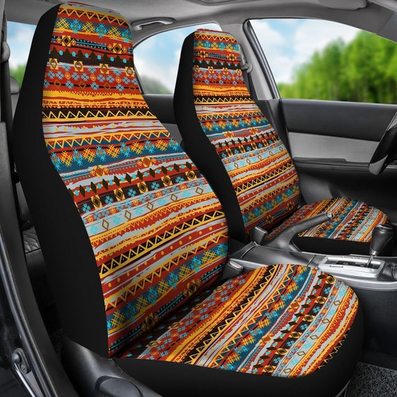 Azteken Boho Autositzbezüge Kelim Tribal Autositzbezug für Fahrzeug  Benutzerdefinierte Sitzbezüge für Auto für Frauen Autositzbezug Mädchen -  .de