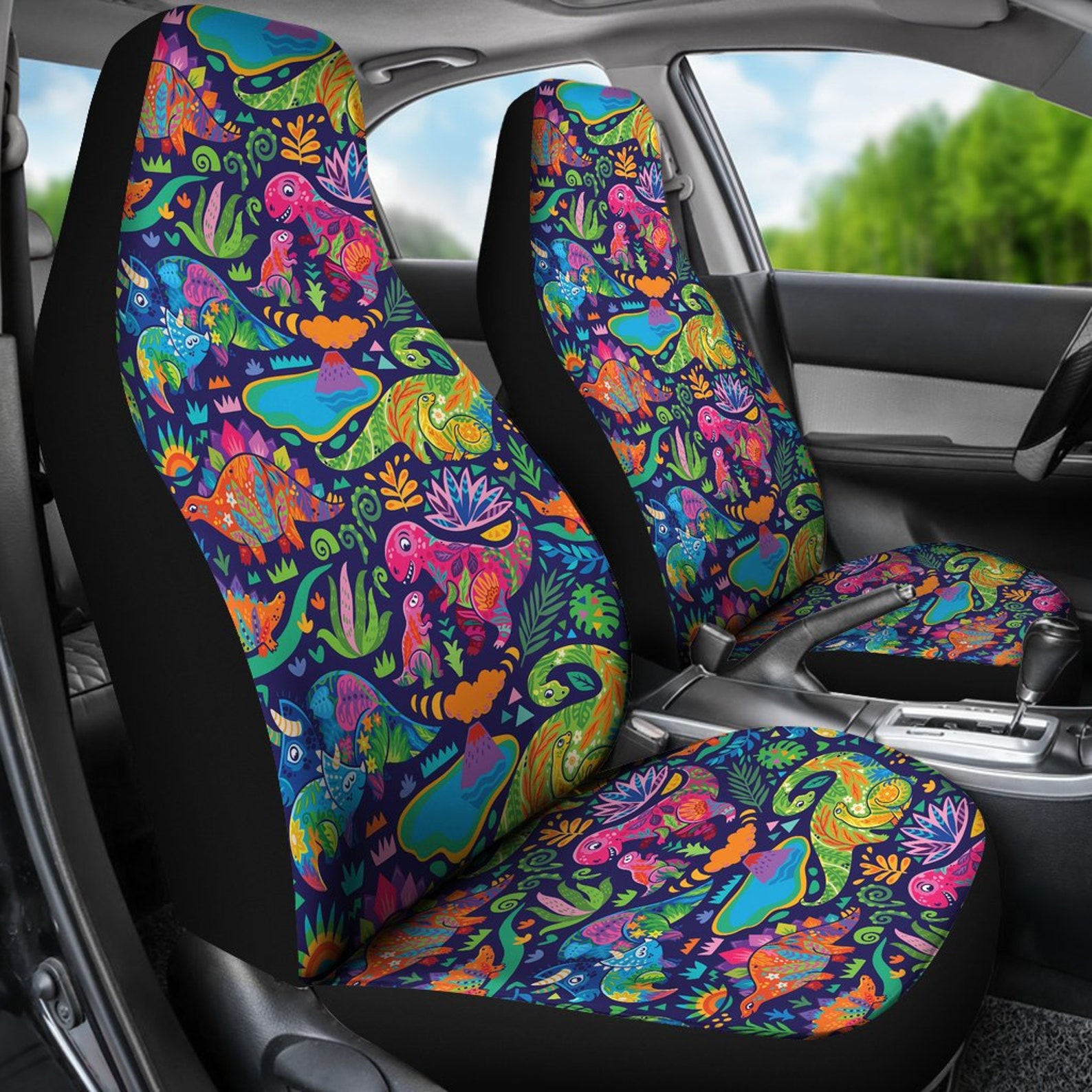 Dinosaur Car Seat Cover for Vehicle Cute Seat Covers for Car Etsy