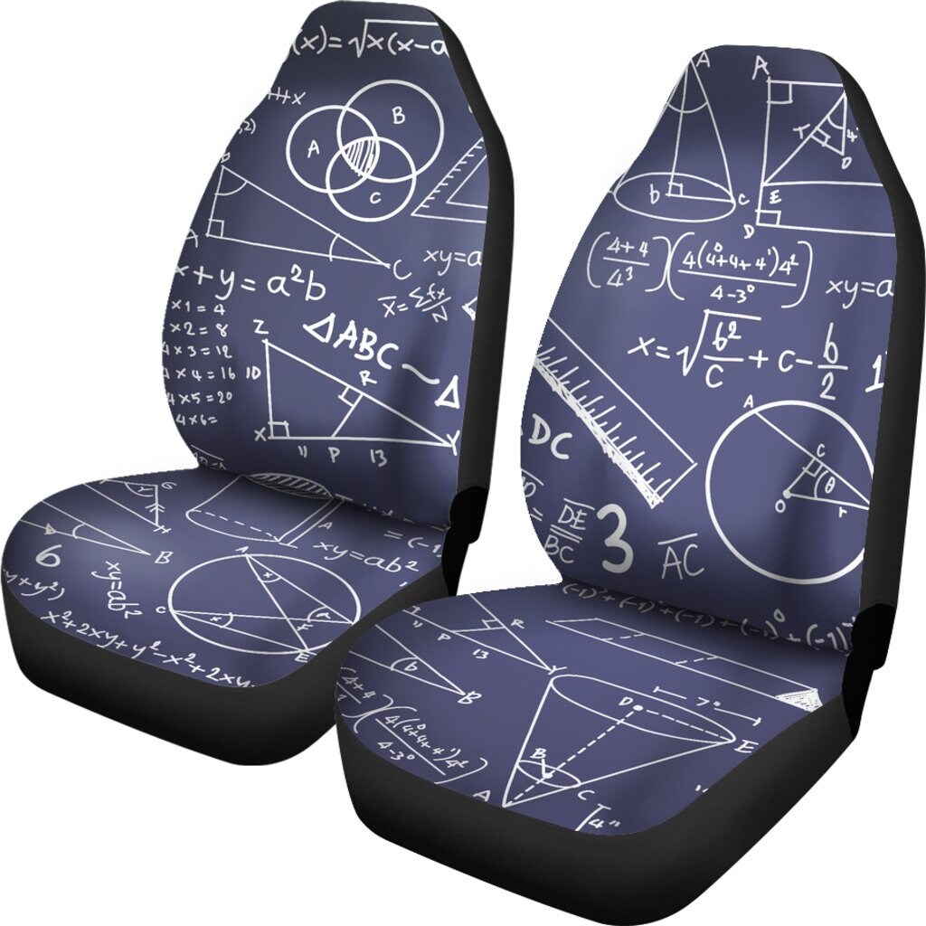Math Car Seat Covers For Vehicle | Geometry Seat Covers